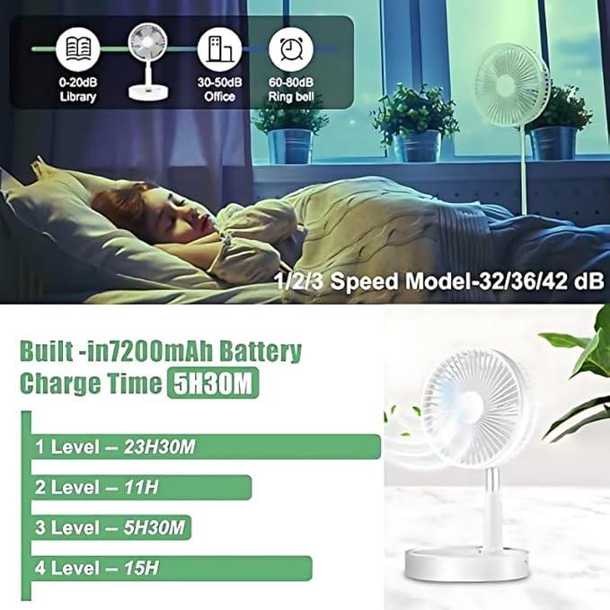 Instant Cooling Table Fan